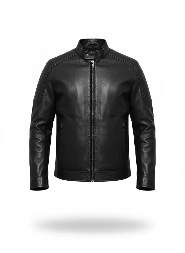 Cuban BLACK Leather Bicket Jacket  (S)