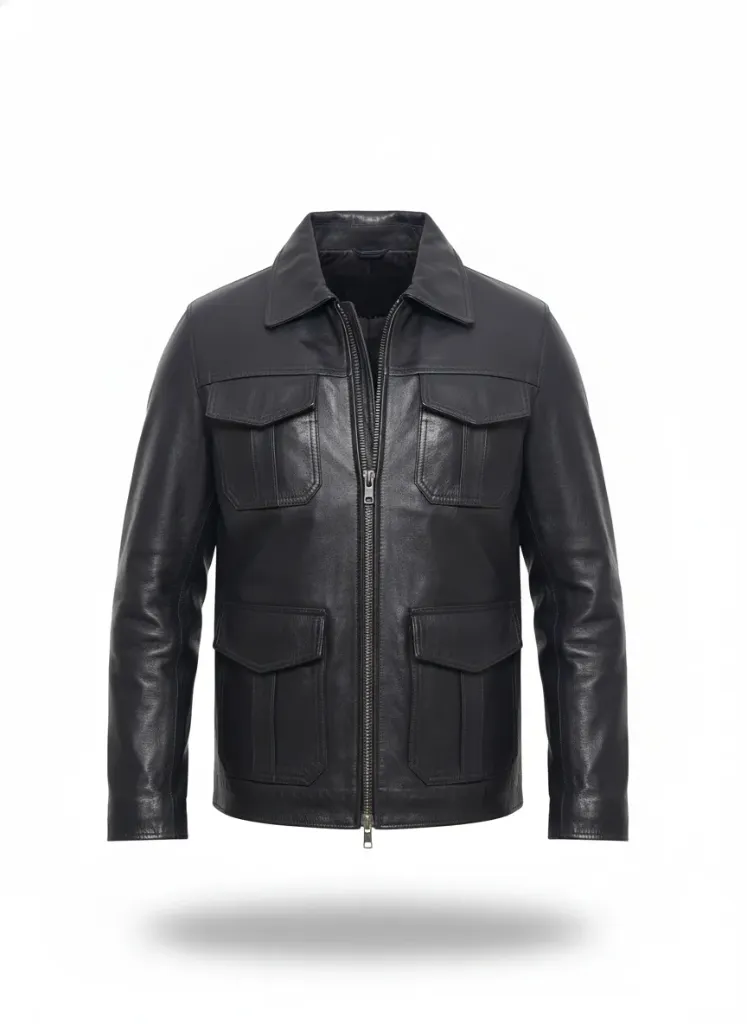 Cuban Leather Bicket Jacket 