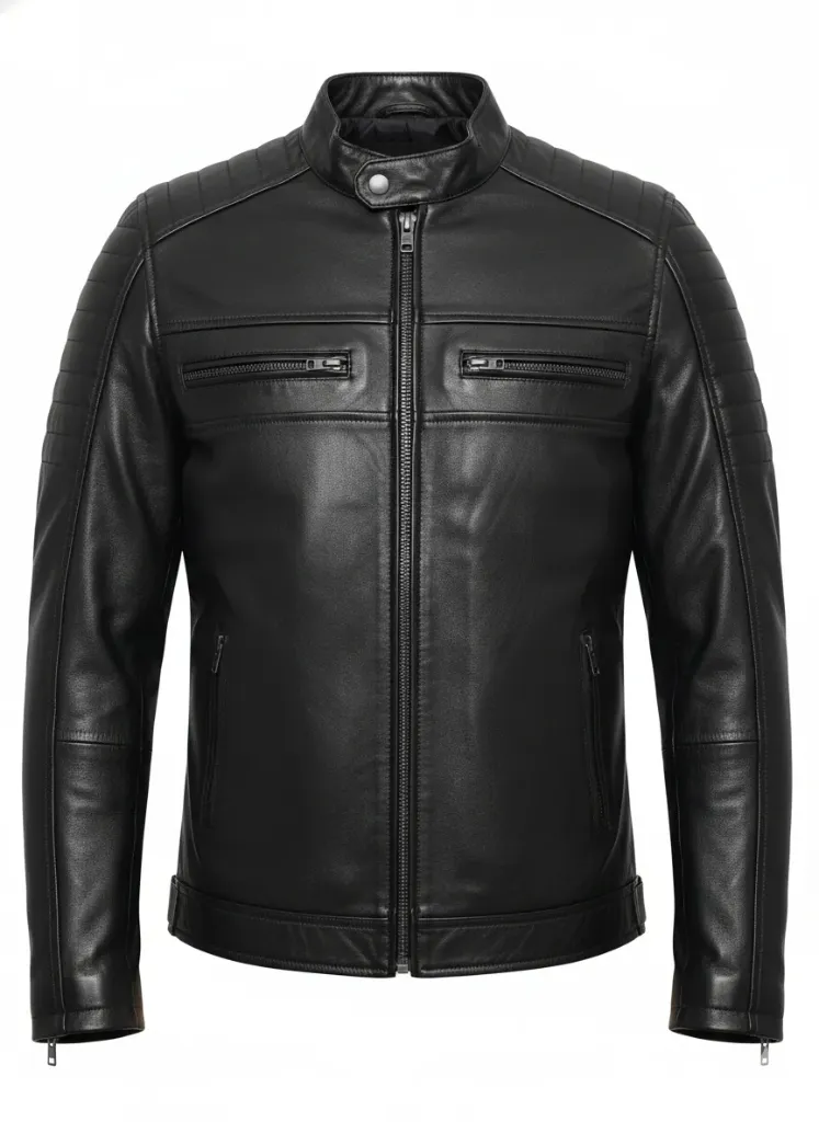 Cuban Black Leather Bicket Jacket (S)