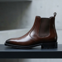 The Sierra Angular Cuban Boot | Genuine Brown Leather