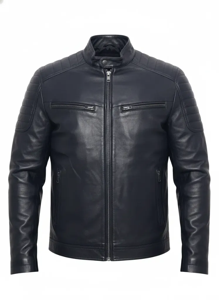 Cuban Black Leather Bicket Jacket (S)