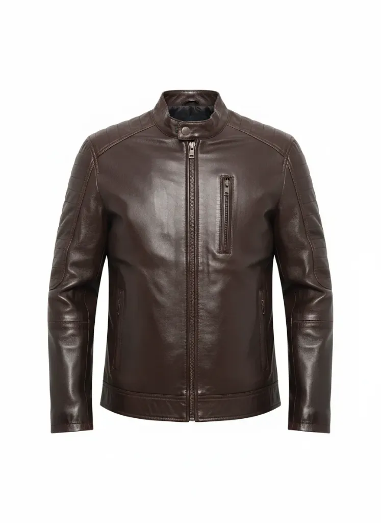 Cuban BROWN Leather Bicket Jacket 