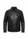 Cuban BLACK Leather Bicket Jacket 