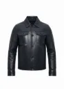 Cuban BLACK Leather Bicket Jacket 